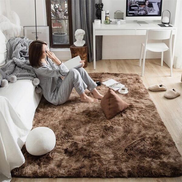 Plush Carpets For Living Room Soft Fluffy Rug Home Decor - Image 3