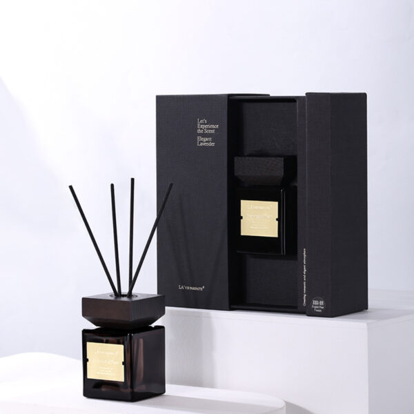 Hotel Fragrance Wooden Lid Rattan Reed Diffuser Essential Oil - Image 4