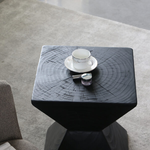 Ji Ji Feng Log Sofa And Tea Table Creative Living Room Side Table Hotel Homestay Furniture - Image 4