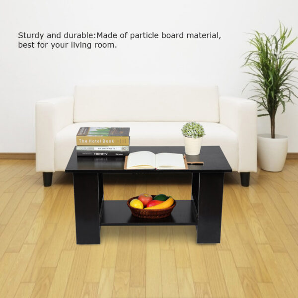 Multi Function Coffee Table Living Room Furniture Modern Design Livingroom Decor Black - Image 7