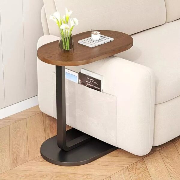 Small C-shaped Table End Table For Sofa Side Table Nightstand For Bedroom Modern - Image 3