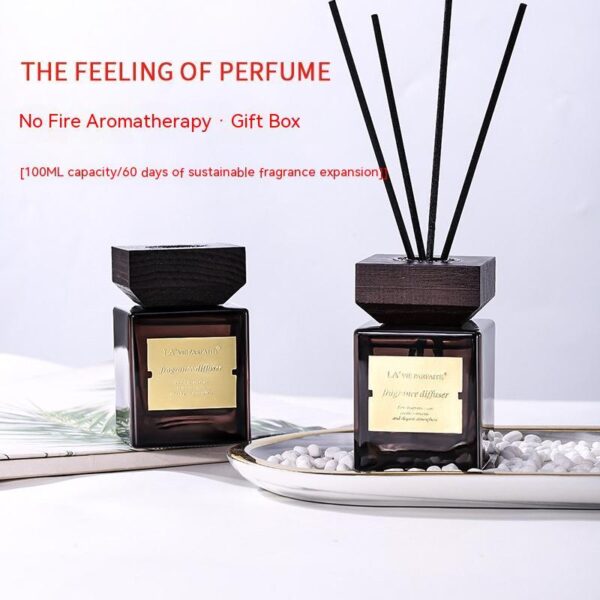 Hotel Fragrance Wooden Lid Rattan Reed Diffuser Essential Oil - Image 5