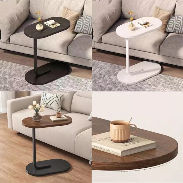 Small C-shaped Table End Table For Sofa Side Table Nightstand For Bedroom Modern - Image 2