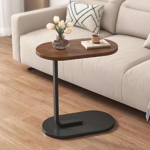 Small C-shaped Table End Table For Sofa Side Table Nightstand For Bedroom Modern - Image 6