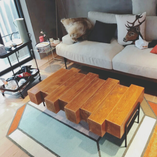 Nordic Coffee Table Solid Wood Creative Simple Living Room Table - Image 4