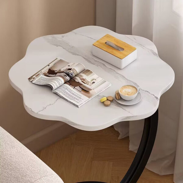 Small Coffee Table Home Living Room Table Floor Creative Double Layer Small Round Table - Image 2