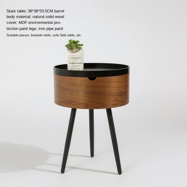 Italian Round Combination Coffee Table Small Apartment Living Room Side Table - Image 2