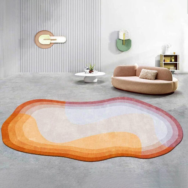 Shaped Irregular Carpet Living Room Coffee Table - Image 7