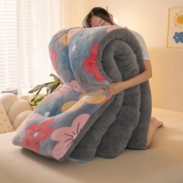 Winter Thermal Coral Fleece Blanket Duvet - Image 8